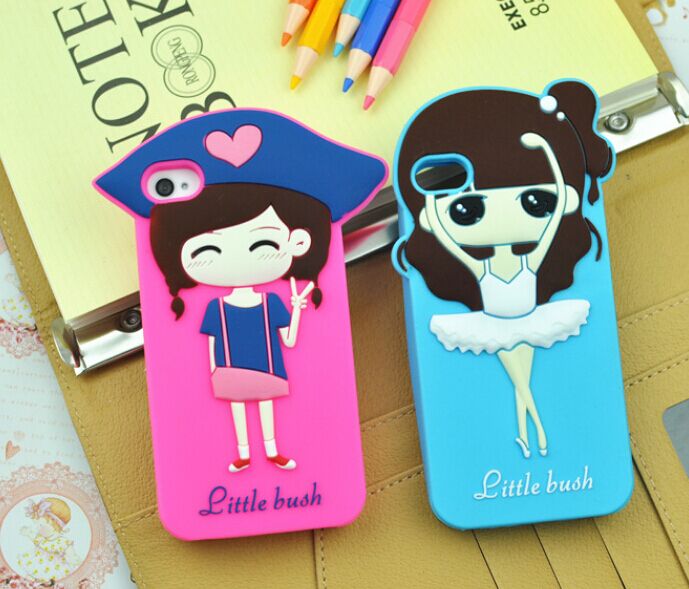 時尚卡通少女手機套